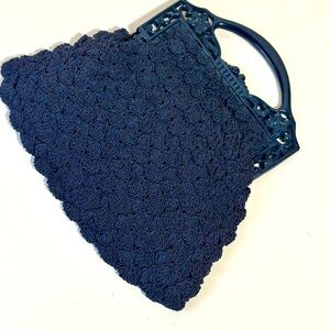 Vintage 1940’s knit crochet handbag